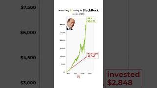 POV: You invested $1/day in BlackRock📈🔥 #blackrock #investments #stockmarket