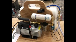 Homemade vacuum pump for vacuum bagging carbon fiber and fiberglass