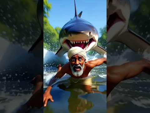 "Unbelievable Fight! Anaconda Saved Farmer from Shark 😱🐍" #shorts #ai #aistory #shark #youtubeshorts