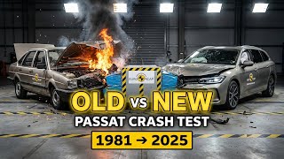 OLD vs NEW: Volkswagen Passat Crash Test Evolution (1981–2025)