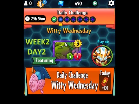 Pvz heroes daily challenge witty wednesday week2day2