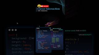 Curser Interaction With Animation 🌐📲👩‍🎓 | CodeShow LapZ | 2023 | #shorts #programming #trending