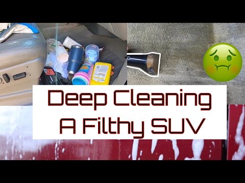 Deep Cleaning A FILTHY SUV | Satisfying Car Detailing | Full Detail Interior and Exterior