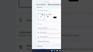 Make your Mouse Pointer Bigger #shorts #windows11 #windows #windowstips