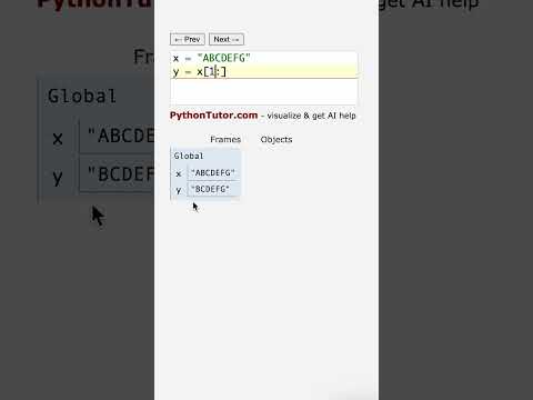 best ways to SLICE python strings - pythontutor.com