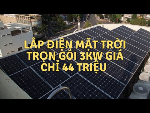 Combo lắp đặt hệ thống điện mặt trời hoà lưới 3kw giá rẻ Solar Svn