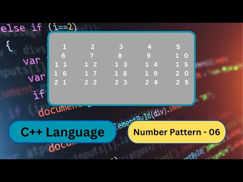 Solve any Number Pattern program part 7 in C++