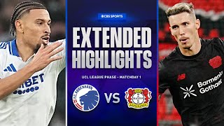 Copenhagen vs. Bayer Leverkusen: Extended Highlights | UCL League Phase MD 1 | CBS Sports Golazo