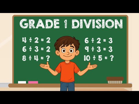 Grade 1 Math Lesson | Basic Maths for Kids🤔 Learn Division the Fun Way!