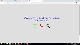 Css3 Pulse Animations Effects - Css3 and Html5 Tutorials