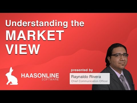 Understanding the Market View on the HaasBot platform