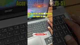 💡 How to Turn On Backlit Keyboard | Acer Aspire Lite AL15-51 🔧💻 #shorts #acer #laptop #keyboard
