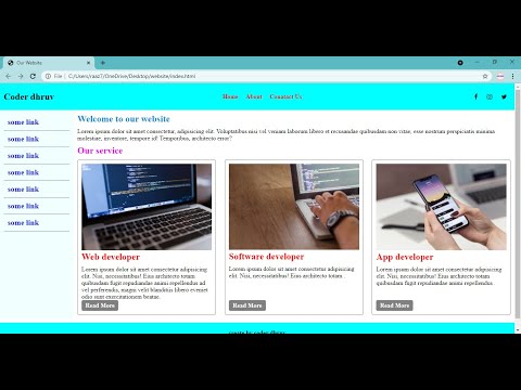 Creating Fully Responsive Website Project Part~2 Using HTML & CSS in Hindi | Web Development