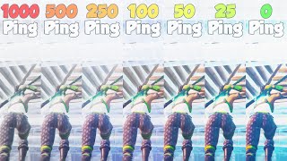 Maximum Edit Speed on 0 Ping vs 1000 Ping..