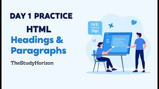 Day 1 Practice: Recreating a Real Webpage Using Only HTML Headings & Paragraphs | WD for Beginners
