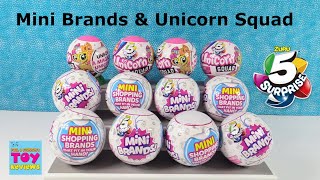 5 Surprise Mini Brands & Unicorn Squad Blind Bag Toy Unboxing Review | PSToyReviews
