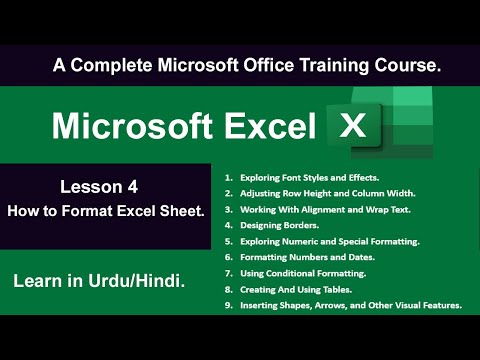 How to Format Excel Sheet.