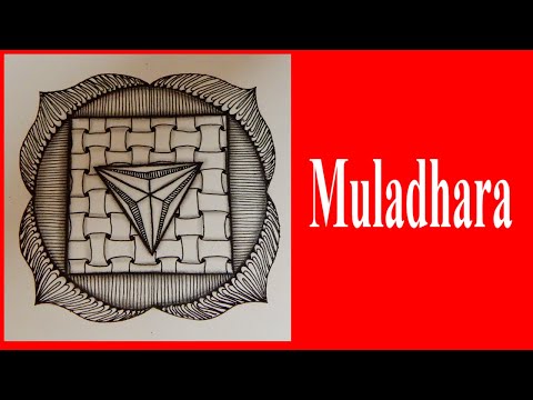 How to Fill Chakra Muladhara with Tangle Patterns