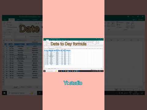 Convert Date to Day in 2 Seconds! 💥 #ExcelShorts2. Excel Trick: Date to Day in 1 Click! ✅