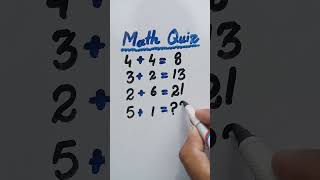 Math quiz challenge for genius #mathquiz #mathchallenge #mathpuzzle #mathriddle #mathshort