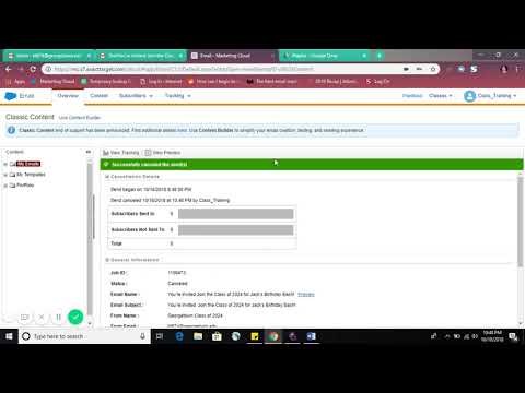 9) Canceling a Scheduled Email – MC for Class Volunteers