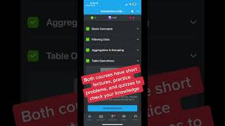 Free Mobile SQL Practice (SOLOLEARN)