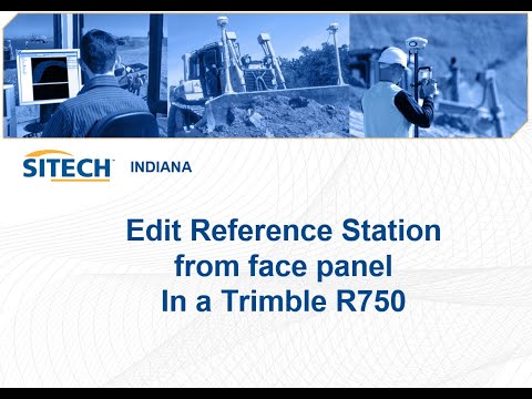 R750 Edit Reference Station from face panel