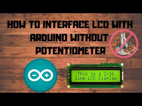 LCD with Arduino without potentiometer