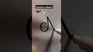 How to style the letter of A..#calligraphicalphabets #stylish sign