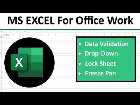 MS Excel Data Validation & Data Entry for Job Tutorial | Class 3