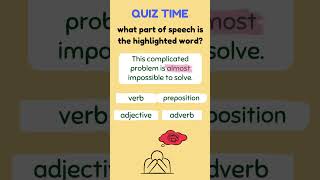 PARTS OF SPEECH!! Can you identify them?! #adjective #noun #preposition  #adverb #languageskills