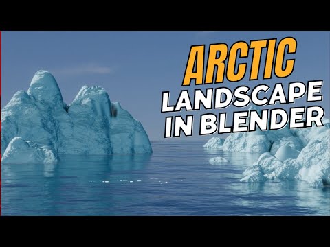 Creating an Arctic Landscape in Blender 4.0 | Step by Step Tutorial |