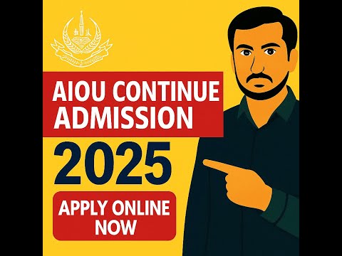 AIOU Admission 2025 | Continue Student Admission Form | BA, FA, Matric Apply Online l Shani Educated