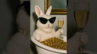 #RichBunny #LuxuryVibes #MoneyHop #BunnyBoss #GoldGoals #FluffyFlex #ChampagneMood