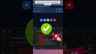 🌐 3D Social Media Buttons using HTML & CSS | Modern Hover Effects 💫 #coding