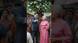 The Grandma Who Grew a Money Tree — Until It Was Taken Away   #sad#shorts #shortvideo
