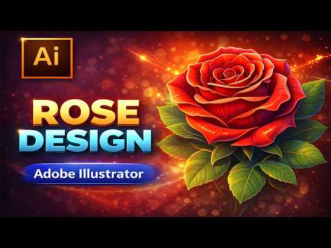Create a Beautiful Rose Flower Design in Adobe Illustrator