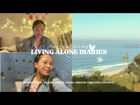 Life of an Indian girl in USA 🌸🍃AMAZON UNBOXING | GRWM | COOKING | LIVING ALONE DIARIES 🌷💗✨