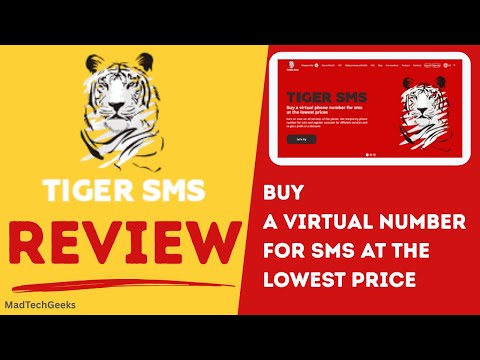 TIGER SMS / NUMBER VERIFICATION / AFFORDABLE PRICE / EASY SETUP / GET OTP FASTER / EASY TO USE