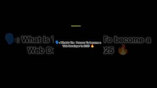 web developer roadmap 2025 #explorepage #careergrowth #shortvideo #tech #explore #love #codinglife