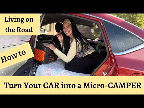 How to Turn Your Car into a Micro-Camper or Teeny Tiny Home on Wheels | The Build + Organizing
