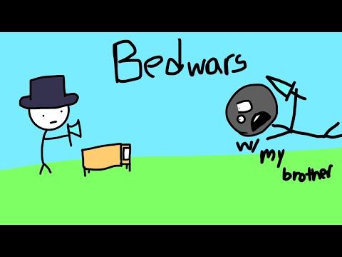 Playing bedwars with my brother!