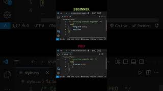 Beginner Vs Pro Frontend Developer | DO YOU AGREE ? #coding #webdesign #frontend #css #shorts