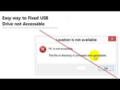 Easy way to fix USB Drive not accessible without lost data