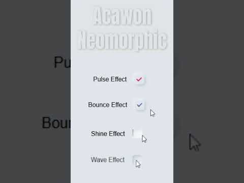Neumorphic Checkboxes 🔥 Soft & Clean UI Design