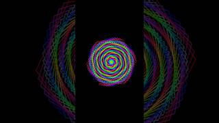 Beautiful Colorful Pattern Using Python Turtle & Colorate | Python Creative Coding #shorts