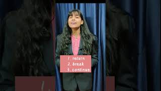 Jump Statements |break statement | return| continue #jumpstatement #return #breakstatement #continue