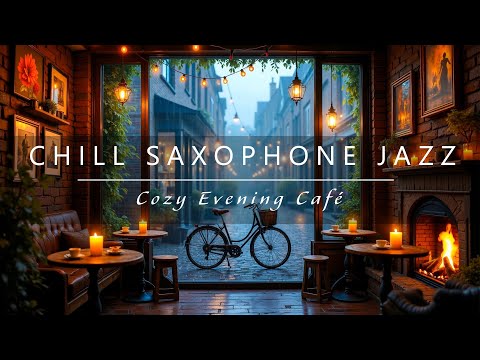Chill Saxophone Jazz – Cozy Evening Café Ambience for Relaxation