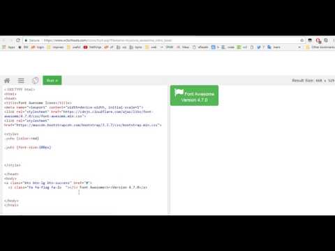 pull-left and pull-right (Font Awesome)