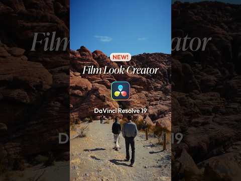 Get the cinematic look in one click! New FILM LOOK CREATOR in DaVinci Resolve 19✨